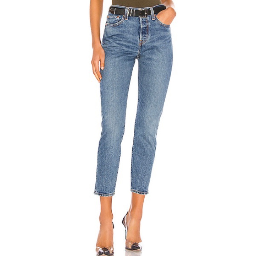 Levi’s Wedgie Icon Fit High Waist Ankle Jeans 24